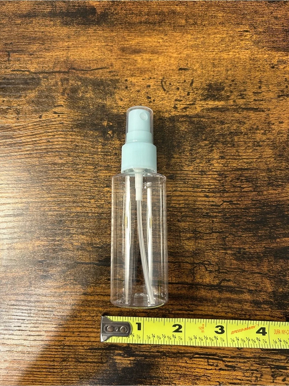 Travel Toiletry Bottle Set in Pastel Blue & Peach
